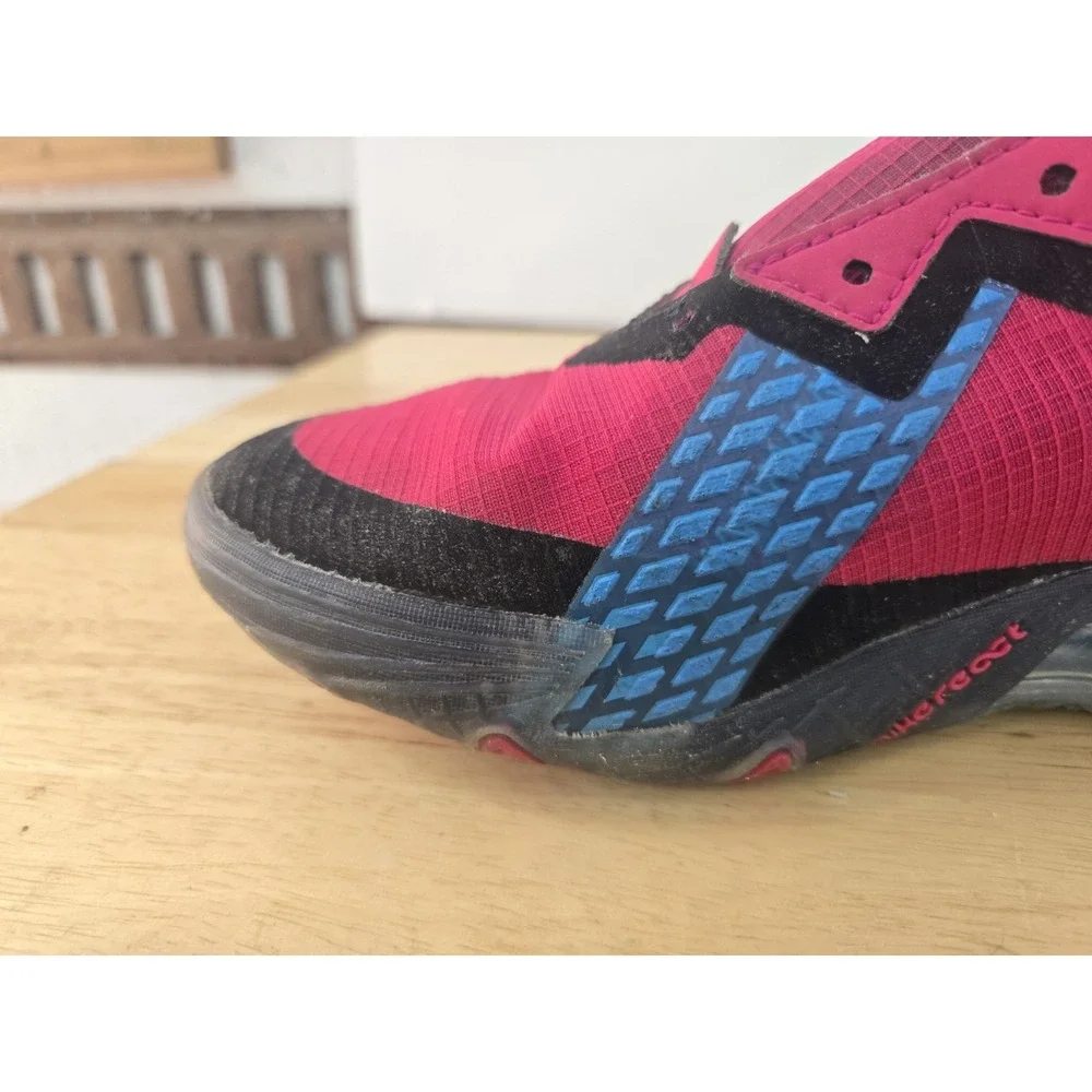 Nike Lebron XVIII Low Fireberry 'Neon Nights' Sneakers‎ Size 3.5 Shoes No Laces